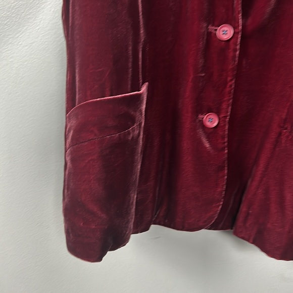 Sundance Velvet Purple Single Breated Double Button Blazer size 10 - Picture 4 of 11